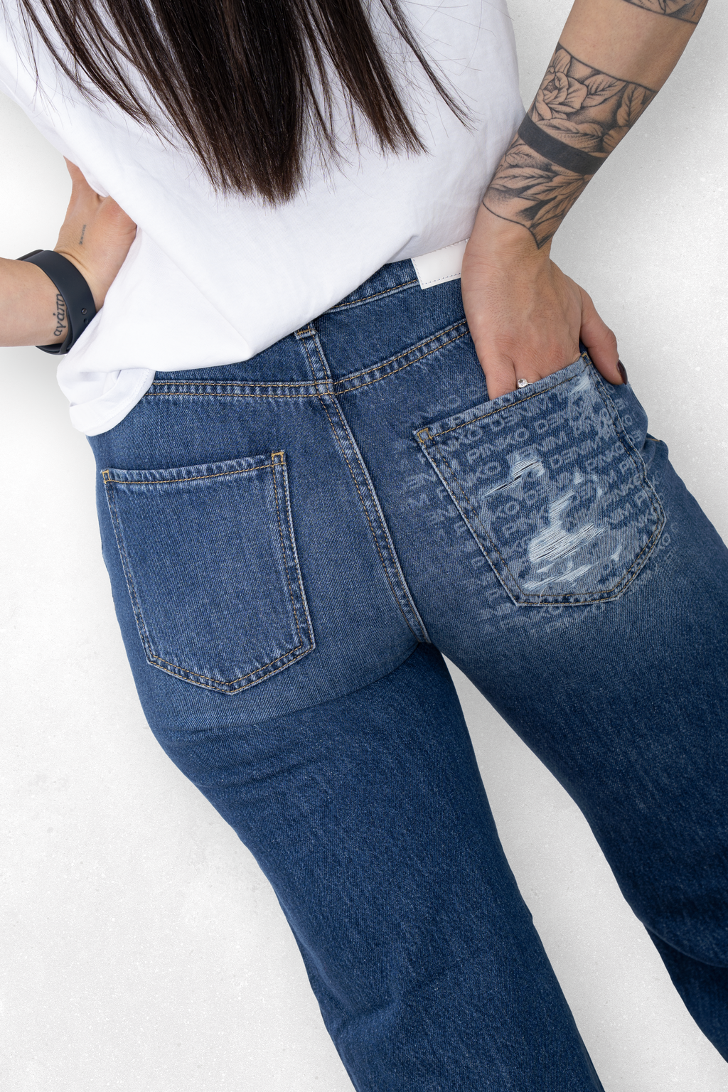 Pinko Jeans con stampa sul retro