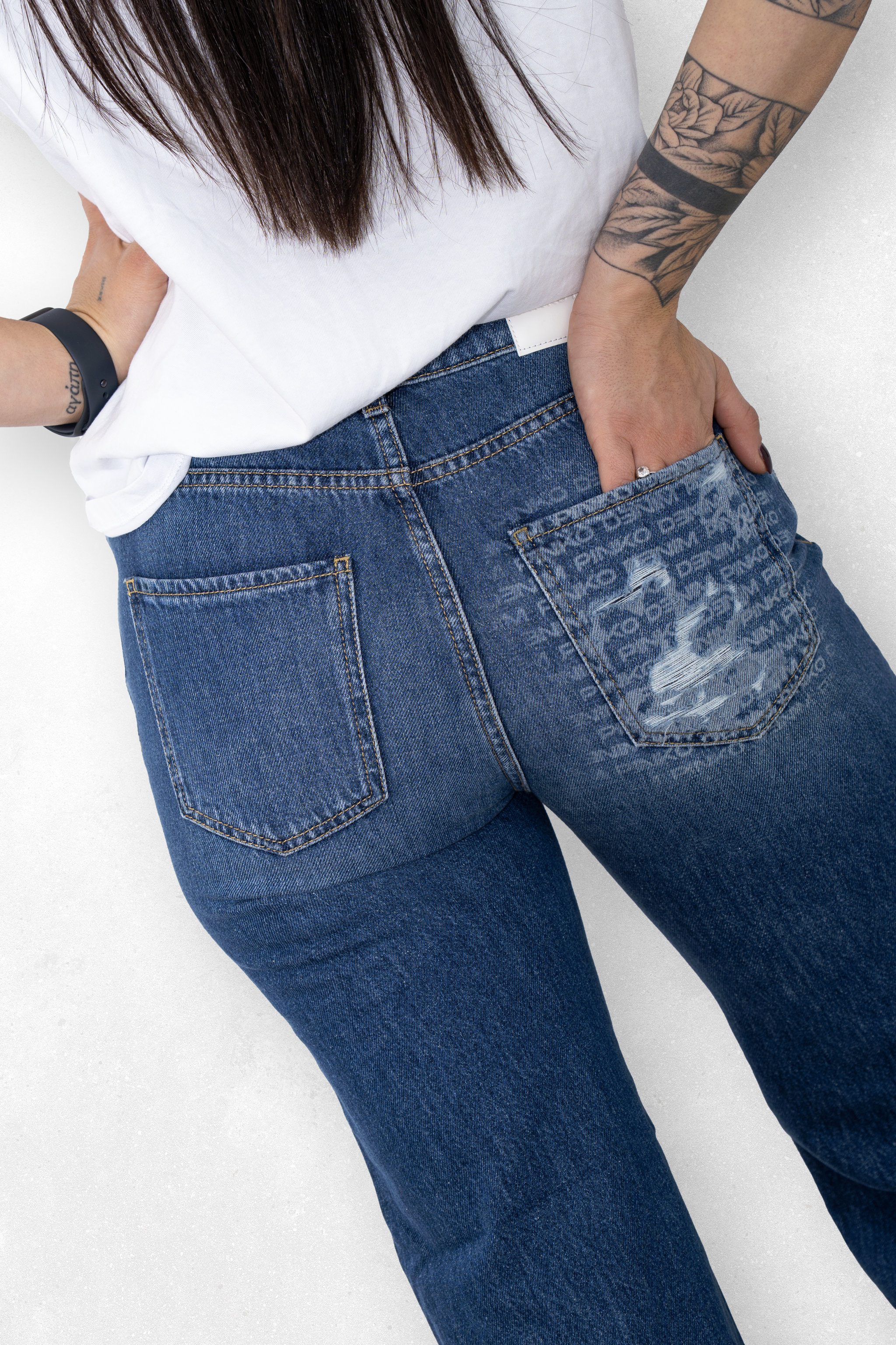 Pinko Jeans con stampa sul retro