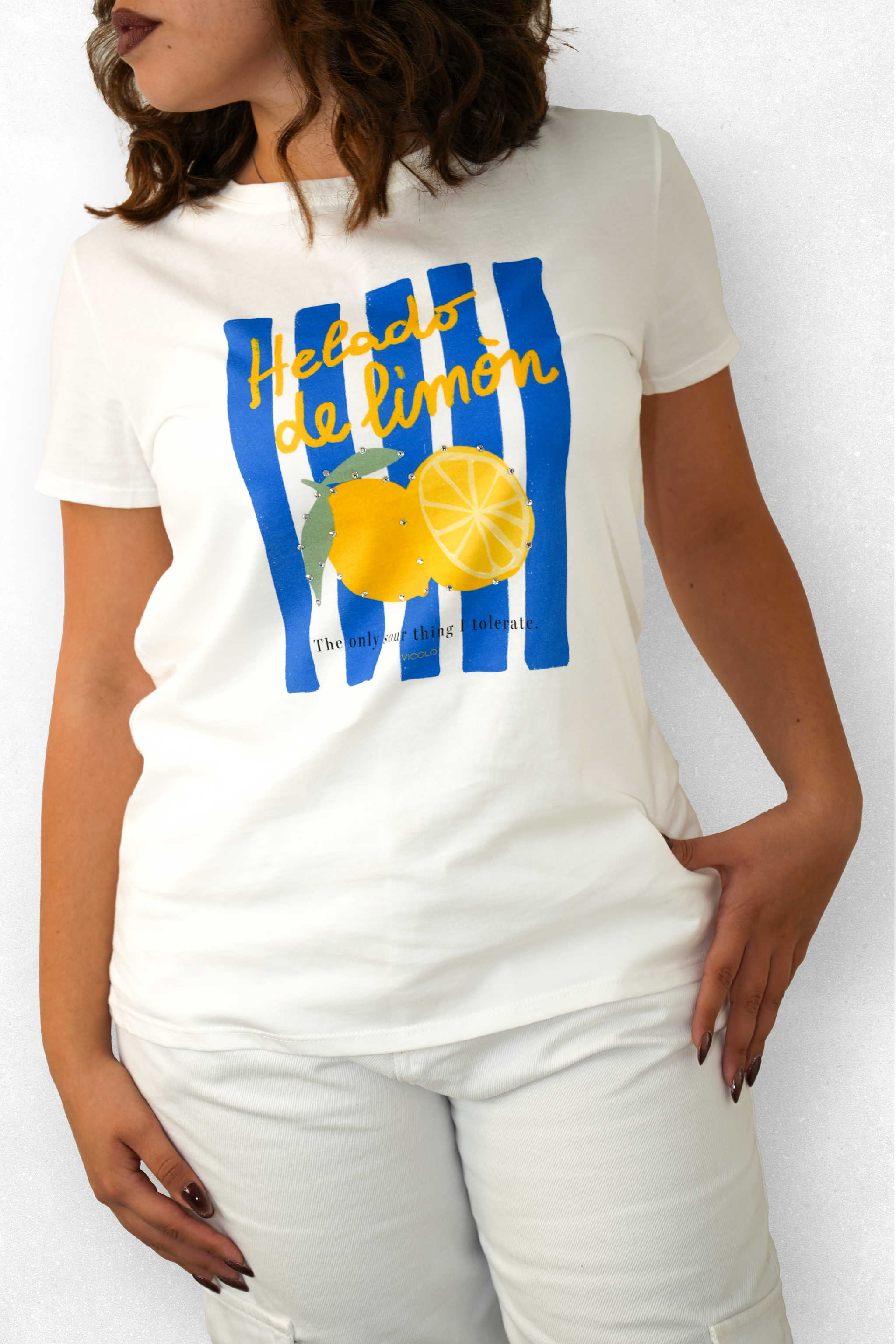 Vicolo t-shirt righe blu