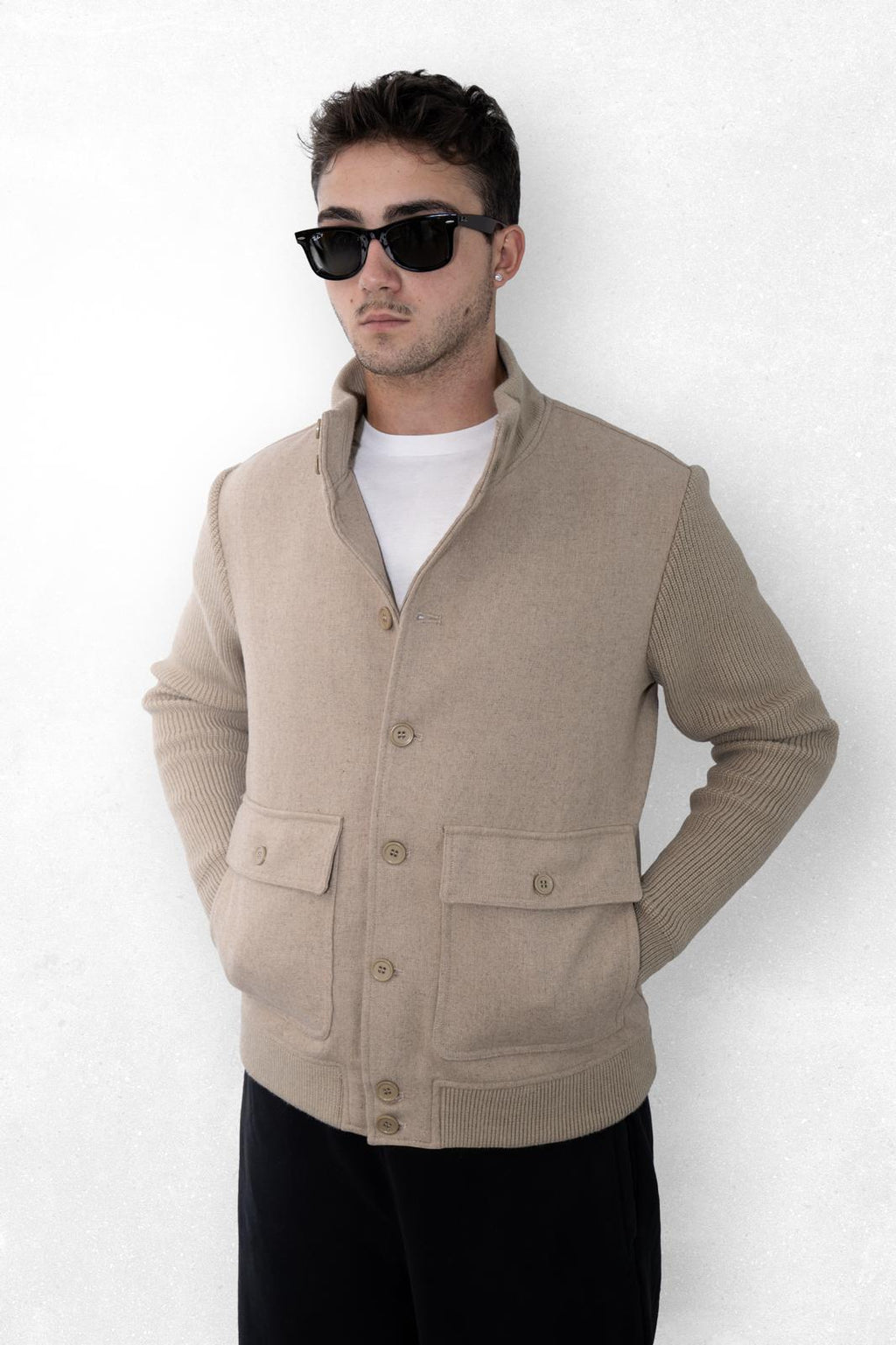 Gabardine Cardigan